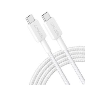 Anker 322 USB-C to USB-C Cable 6ft Braided White