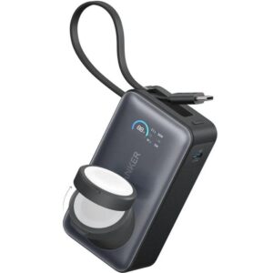 Anker MagGo Power Bank 30W Built-in USB-C Cable Made for Apple Watch Black
