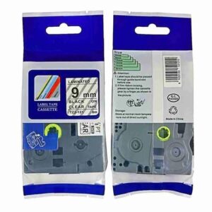 Brother TZ2-121 9mm x 8m black on clear label tape