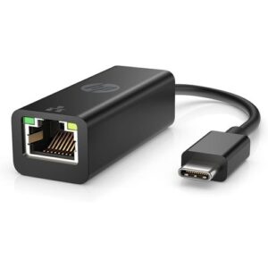 HP USB-C to RJ45 Adapter - Black - V7W66AA