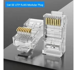 Vention Cat.6A UTP RJ45 Modular Plug Transparent 100 Pack