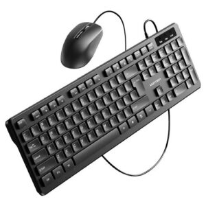 Vention USB Wired Full-Sized Keyboard and Mouse Combo Black Slim Type - US English Layout