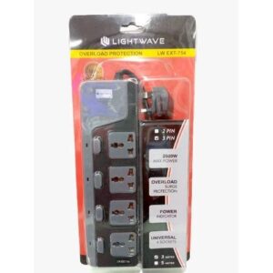 Lightwave 4 Way Extension Socket