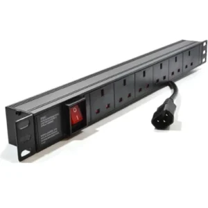 MTN 6-way UK Plug PDU Aluminium