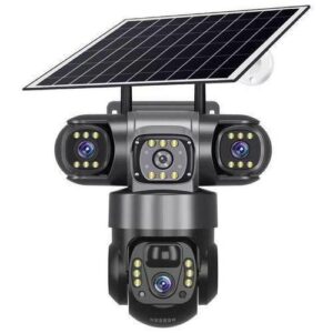WiFi Enabled Triple Lens Solar PTZ Camera