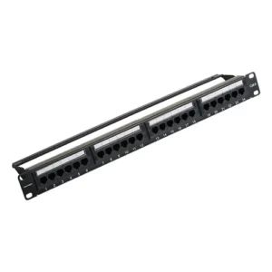 VENTION Cat.6 UTP 24 Ports Keystone Patch Panel Black