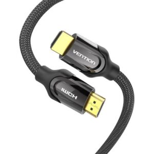 Vention Nylon Braided 4K Flat HDMI Cable 2M Zinc Alloy Type