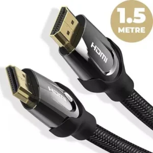 Vention Nylon Braided HDMI Cable 1.5M Black Metal Type